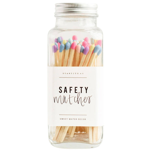 Multicolor Rainbow Safety Matches (60 3.75" Matchsticks)